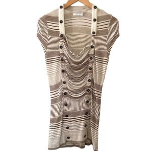 Pilco and the Letterpress for Anthropologie linen top, size large